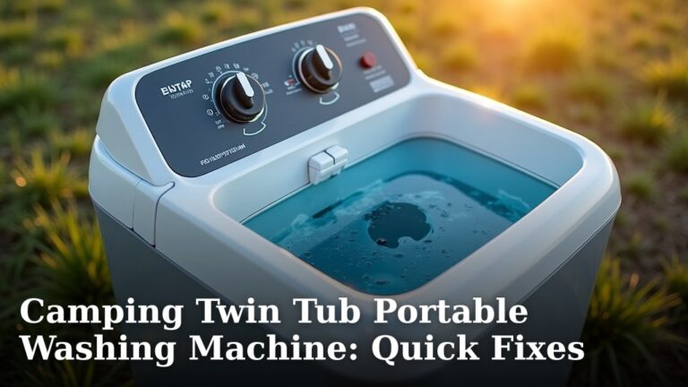 Camping Twin Tub Portable Washing Machine: Quick Fixes