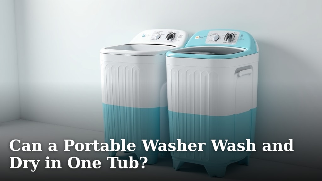 Can a Portable Washer Wash and Dry in One Tub?