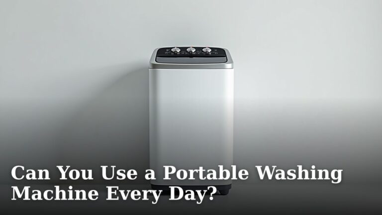 Can You Use a Portable Washing Machine Every Day?