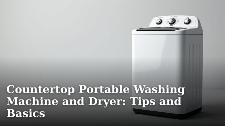 Countertop Portable Washing Machine and Dryer: Tips and Basics