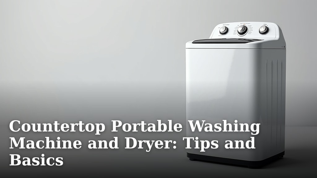Countertop Portable Washing Machine and Dryer: Tips and Basics