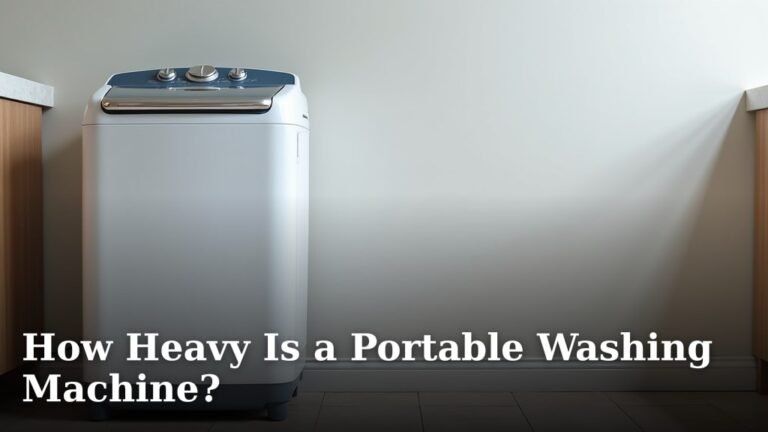 How Heavy Is a Portable Washing Machine?