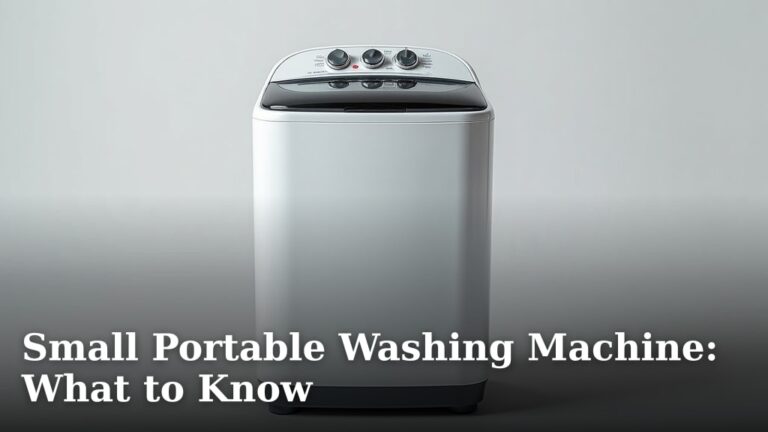Small Portable Washing Machine: What to Know