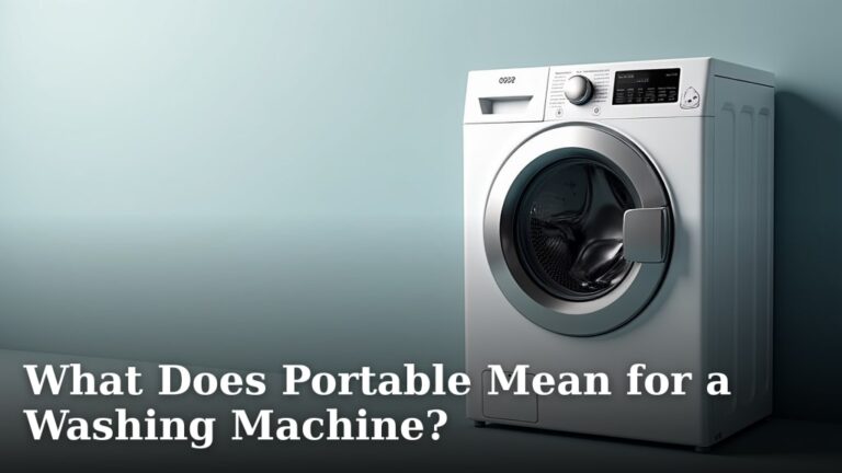 What Does Portable Mean for a Washing Machine?