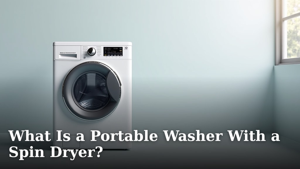 What Is a Portable Washer With a Spin Dryer?