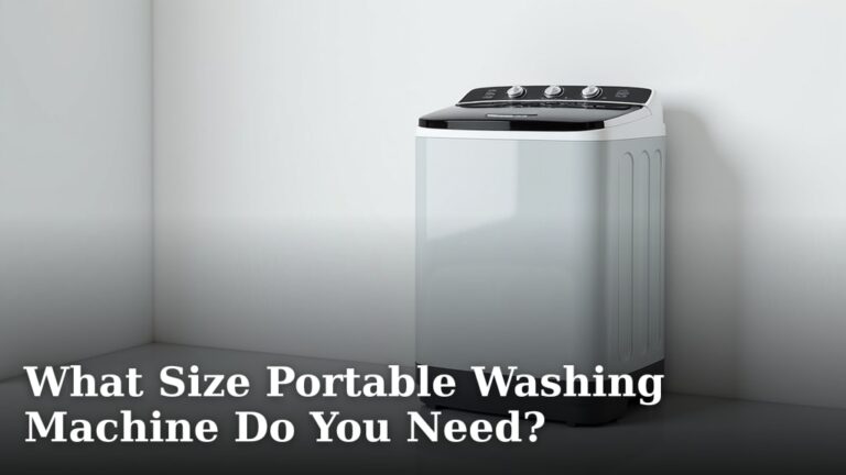 What Size Portable Washing Machine Do You Need?